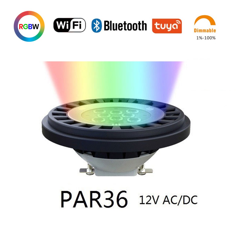 RGBW Smart 12V PAR36 Led Spotlight Bulb Flood well light 